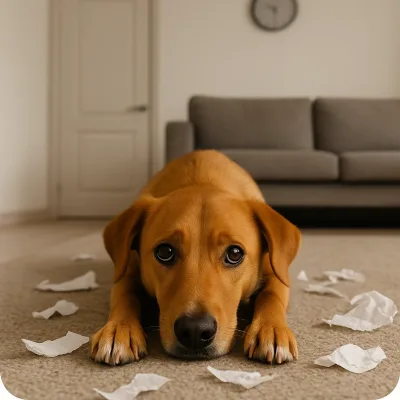 Anxiété de séparation chien