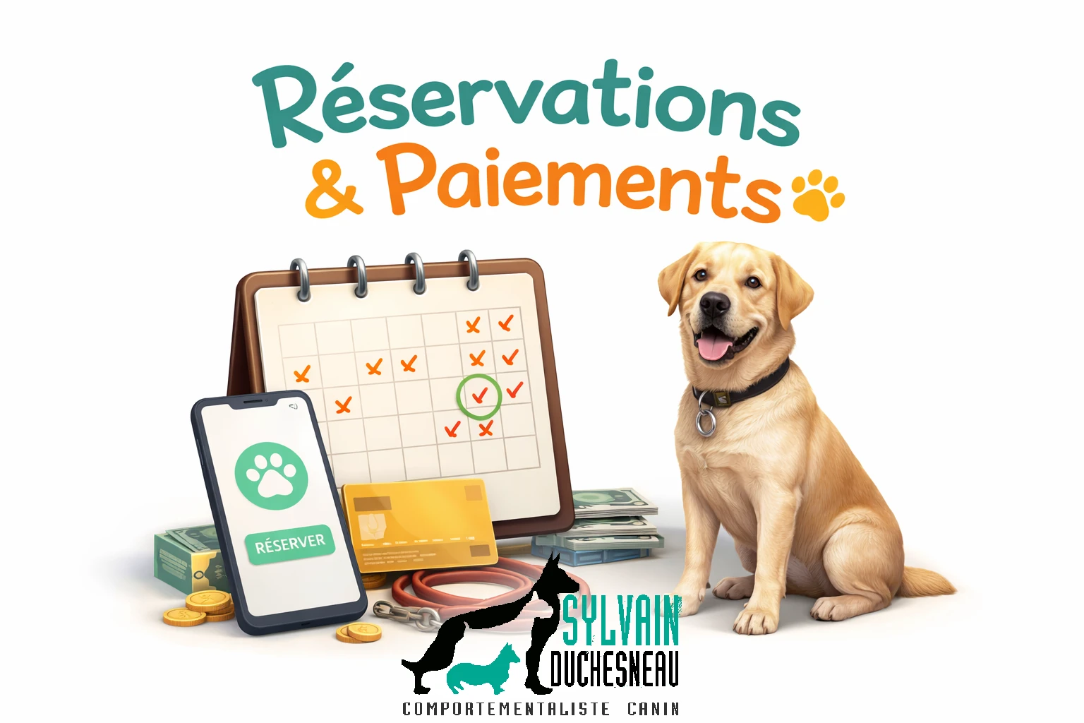 entete-reservations réservations pour cours d'éducation canine