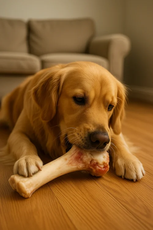 Golden-Retriever et os