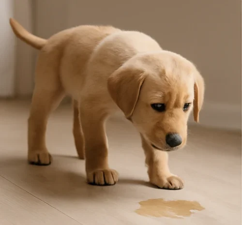 propreté chiot s'est échappé